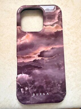Burga - Fire Wood- Brown marble - iPhone 16 Pro Tough Case -MagSafe